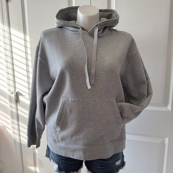 Athleta Tops - Athleta Heather Gray 24/7 Hoodie Pullover Kangaroo Front Pocket Sweatshirt XLw